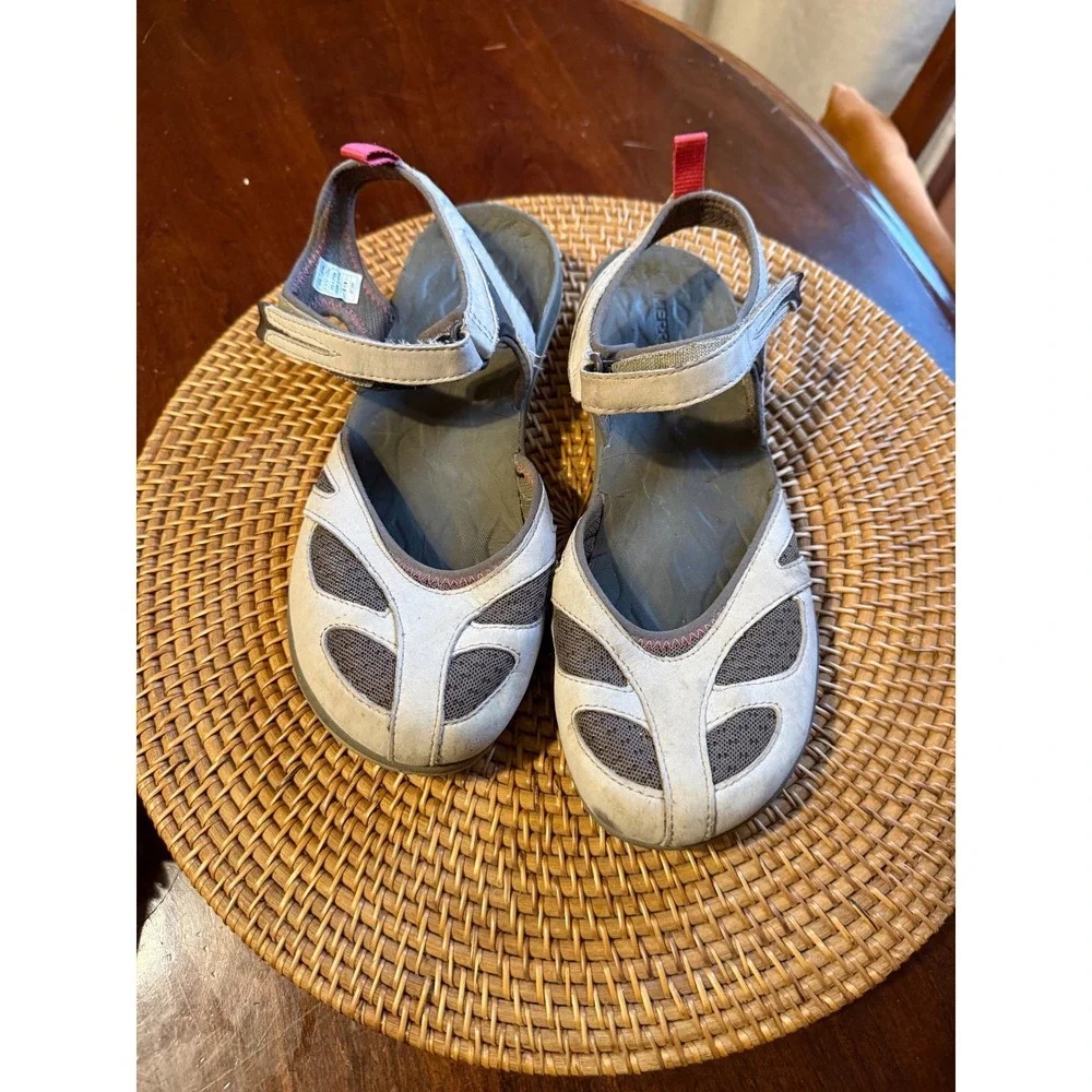 Merrell Aluminum Womens Sport Sandals Tan Grey Pink J37484 Size 8 Mary Jane